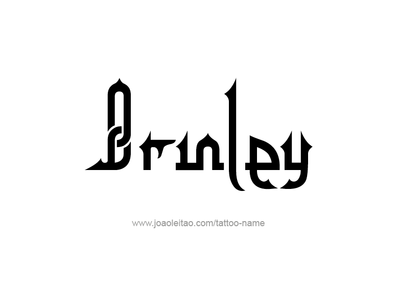 Tattoo Design Name Brinley  