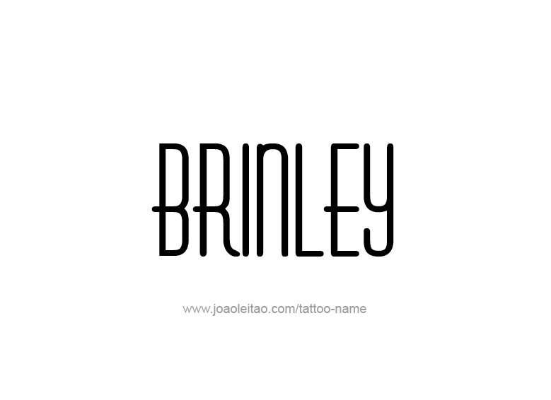 Tattoo Design Name Brinley  