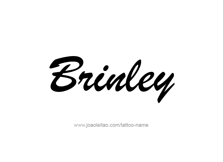 Tattoo Design Name Brinley  