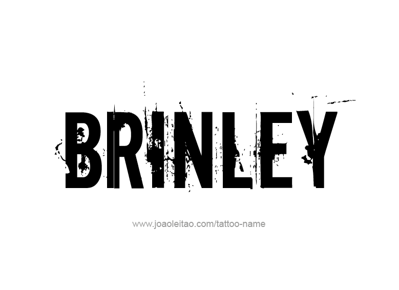 Tattoo Design Name Brinley  