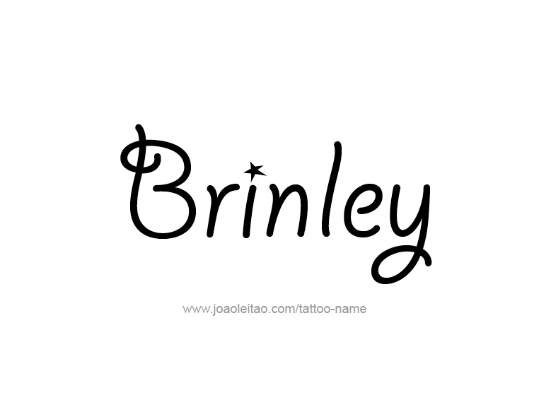 Tattoo Design Name Brinley  