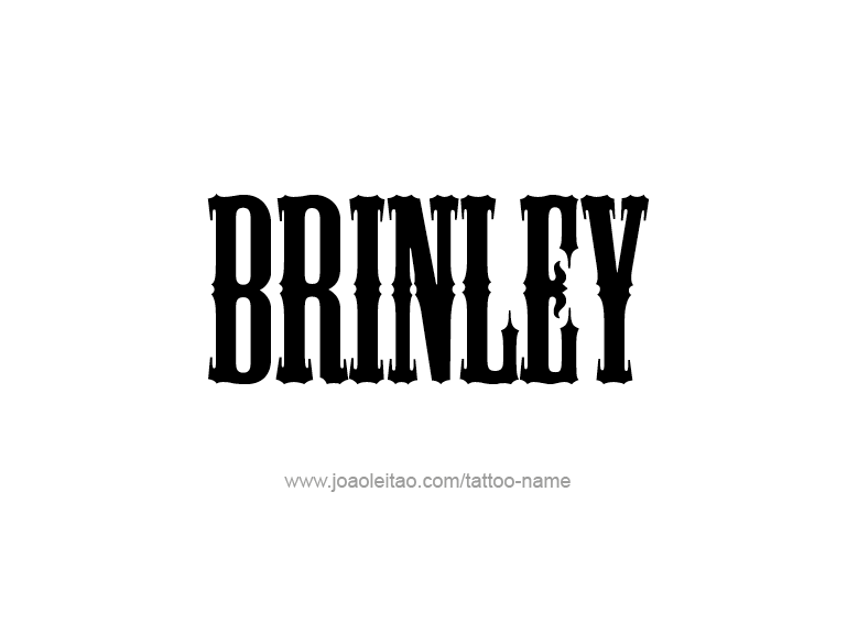 Tattoo Design Name Brinley  