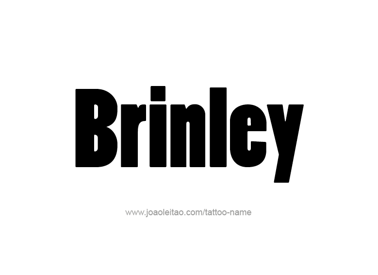 Tattoo Design Name Brinley  