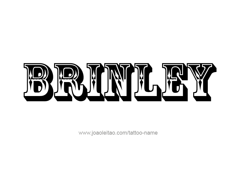 Tattoo Design Name Brinley  