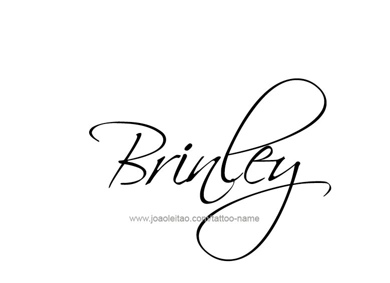 Tattoo Design Name Brinley  