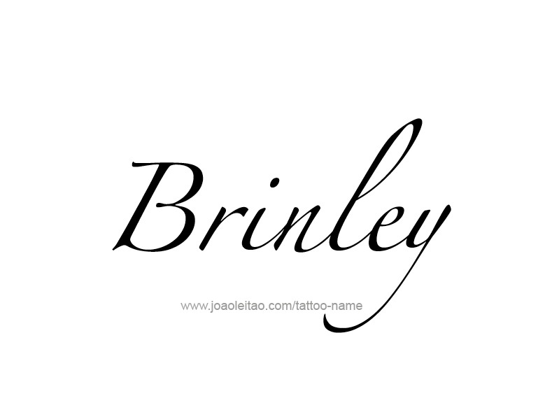 Tattoo Design Name Brinley  