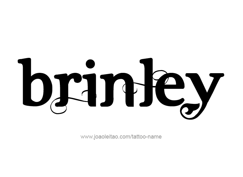 Tattoo Design Name Brinley  