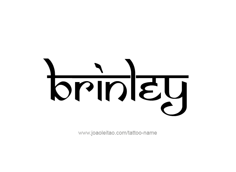 Tattoo Design Name Brinley  