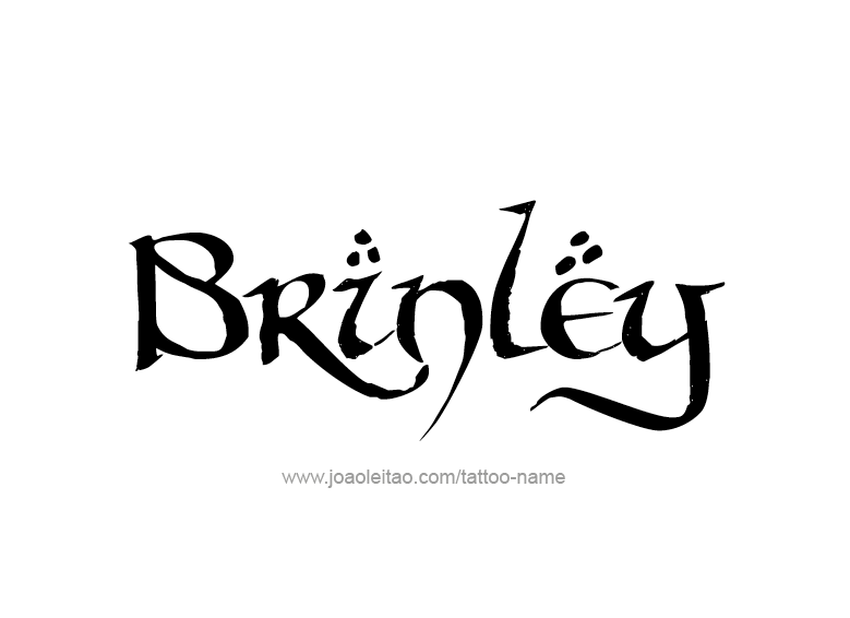 Tattoo Design Name Brinley  