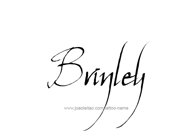 Tattoo Design Name Brinley  