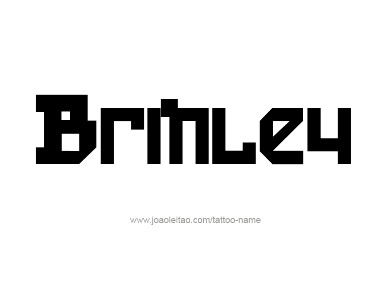 Tattoo Design Name Brinley  