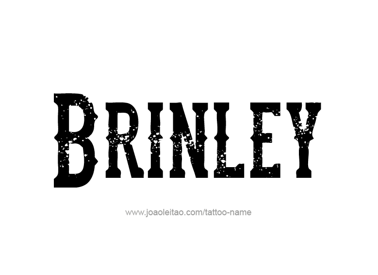 Tattoo Design Name Brinley  