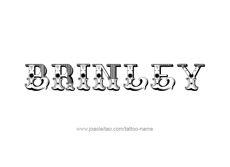 Tattoo Design Name Brinley  