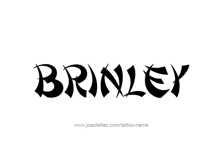 Tattoo Design Name Brinley  