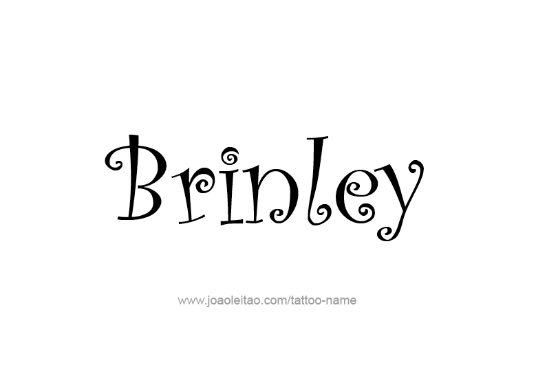 Tattoo Design Name Brinley  