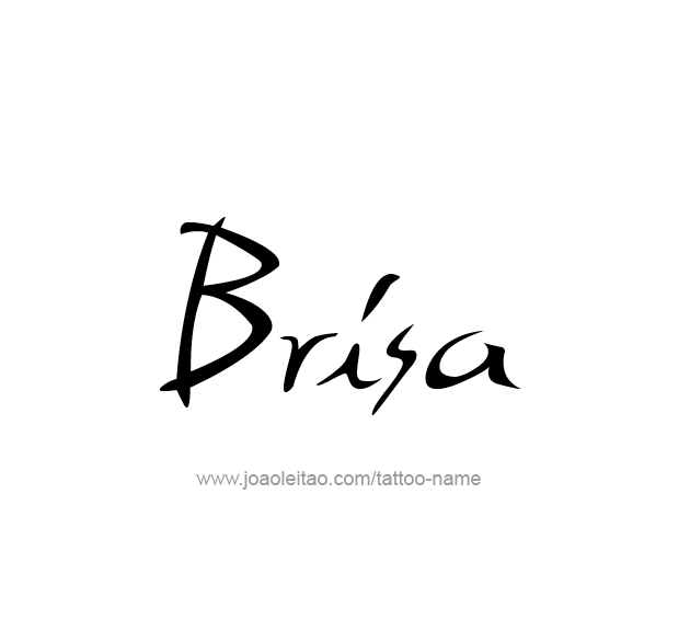 Tattoo Design Name Brisa  