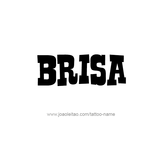 Tattoo Design Name Brisa  