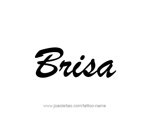 Tattoo Design Name Brisa  