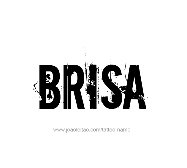 Tattoo Design Name Brisa  