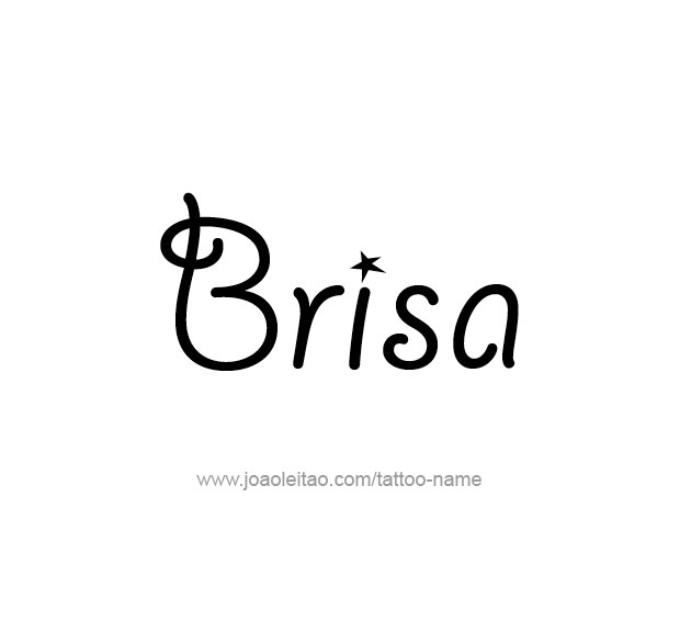 Tattoo Design Name Brisa  