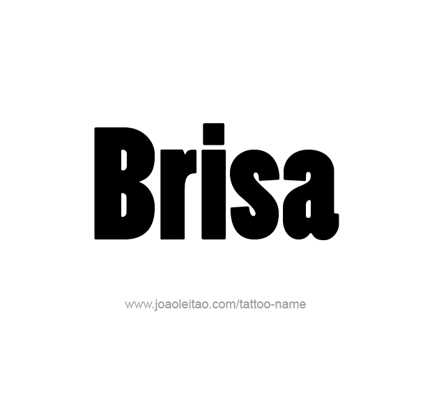 Tattoo Design Name Brisa  