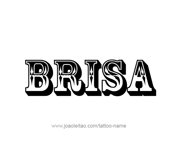 Tattoo Design Name Brisa  