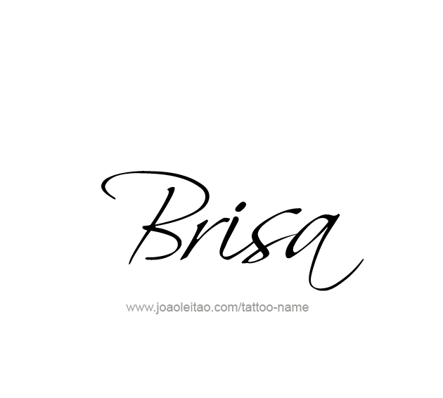 Tattoo Design Name Brisa  