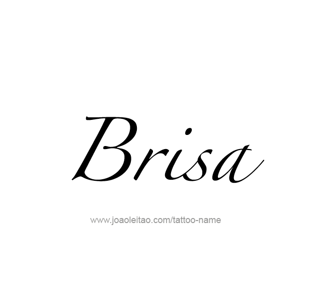 Tattoo Design Name Brisa  