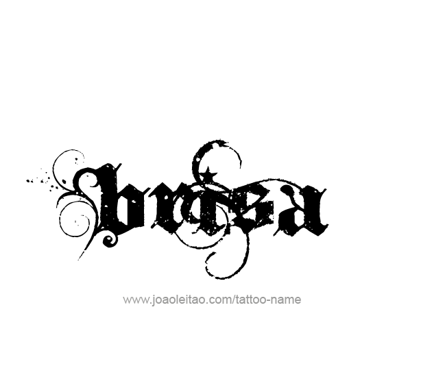 Tattoo Design Name Brisa  