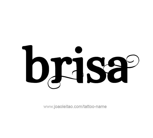 Tattoo Design Name Brisa  