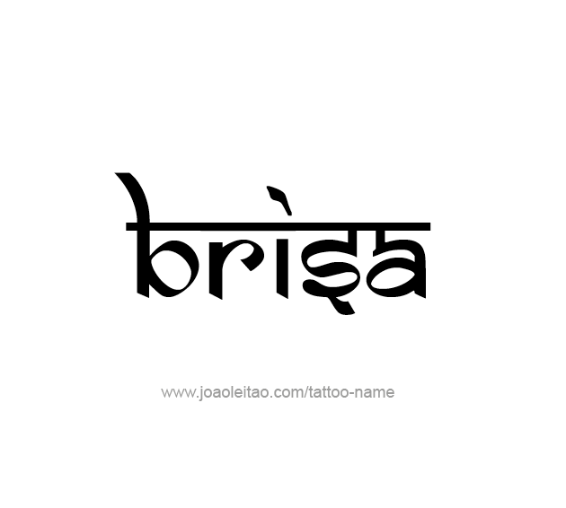 Tattoo Design Name Brisa  