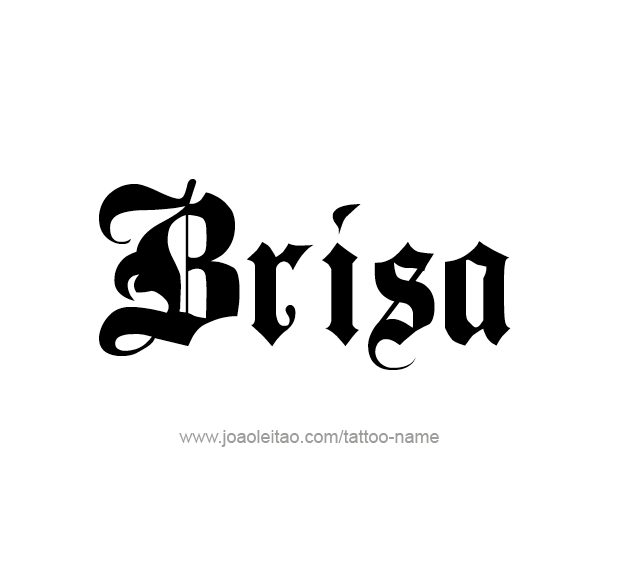 Tattoo Design Name Brisa  