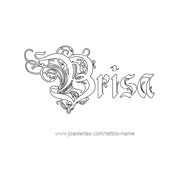 Tattoo Design Name Brisa  