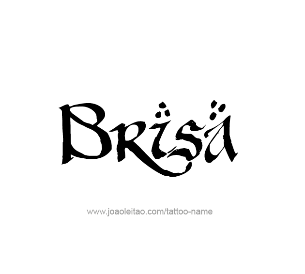 Tattoo Design Name Brisa  