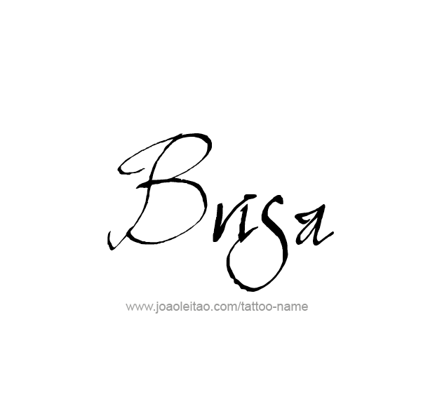 Tattoo Design Name Brisa  