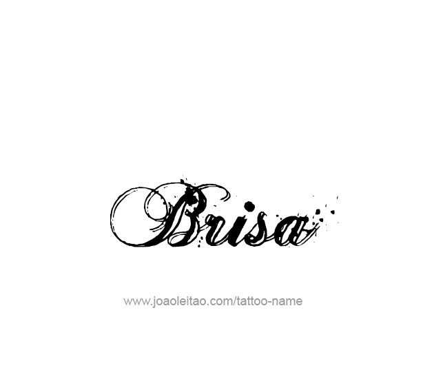 Tattoo Design Name Brisa  