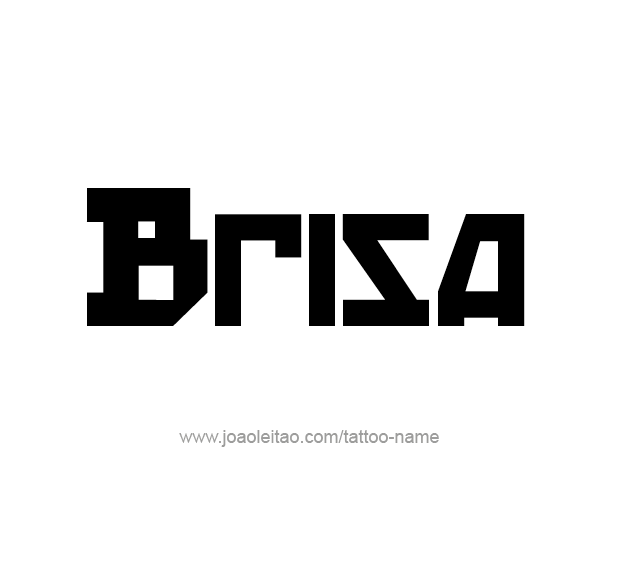 Tattoo Design Name Brisa  