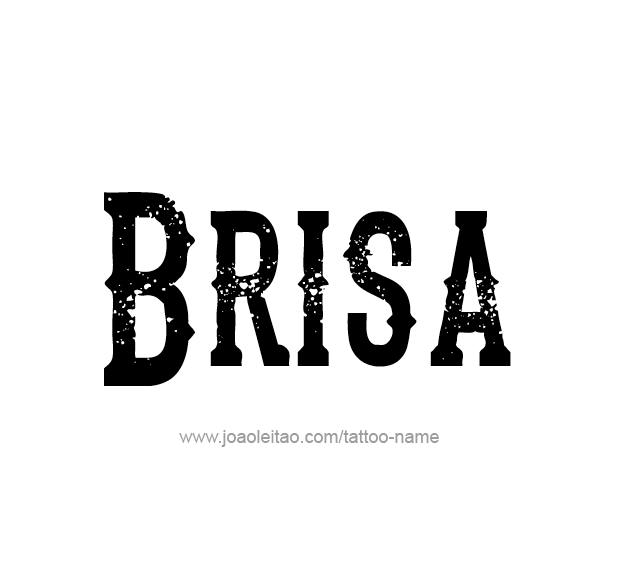 Tattoo Design Name Brisa  