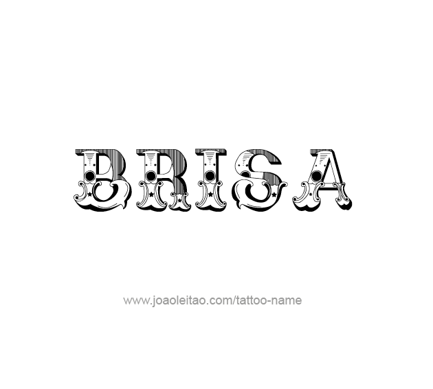 Tattoo Design Name Brisa  