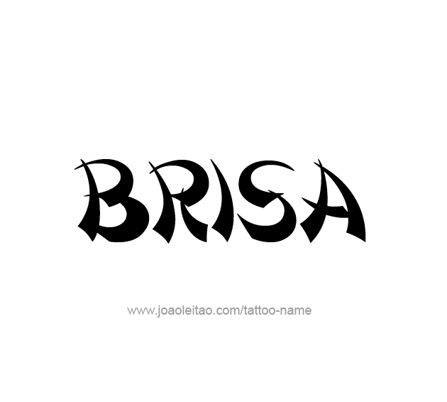 Tattoo Design Name Brisa  