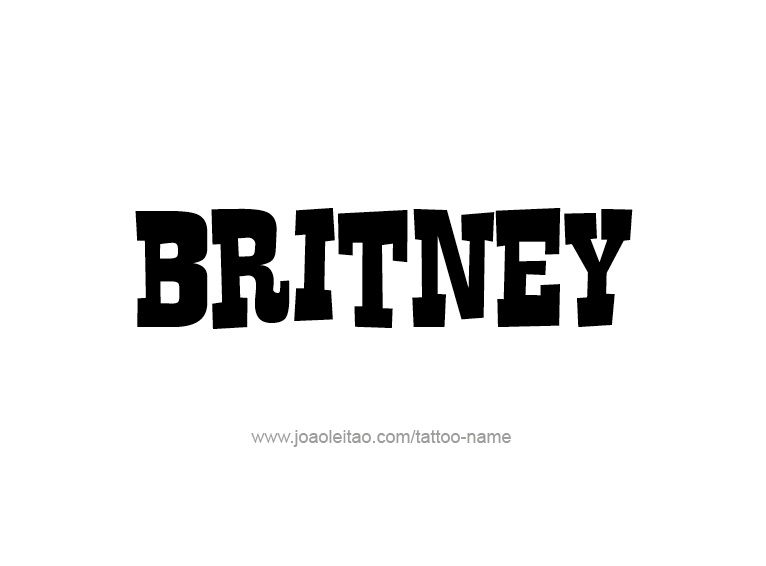 Tattoo Design Name Britney  