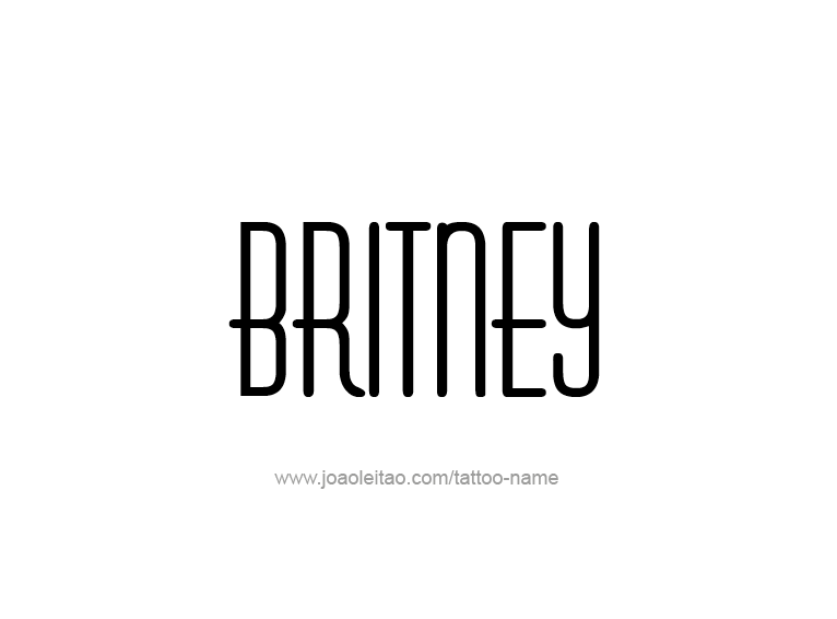 Tattoo Design Name Britney  