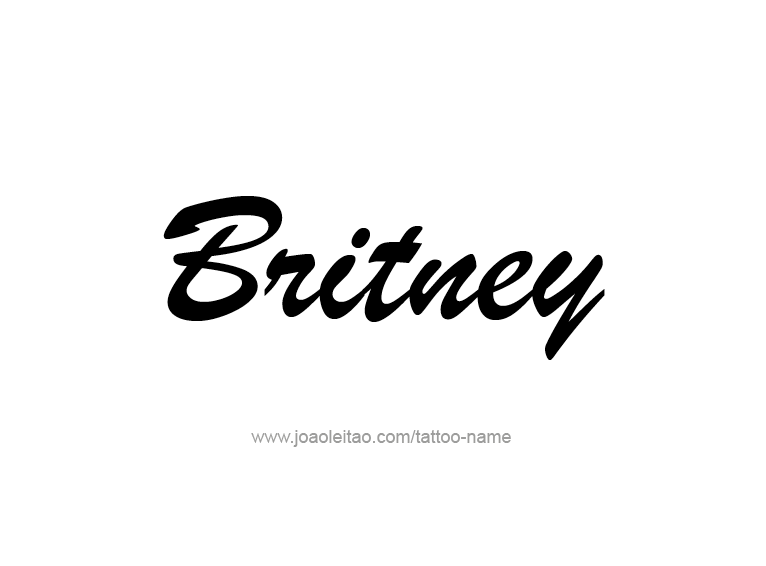 Tattoo Design Name Britney  