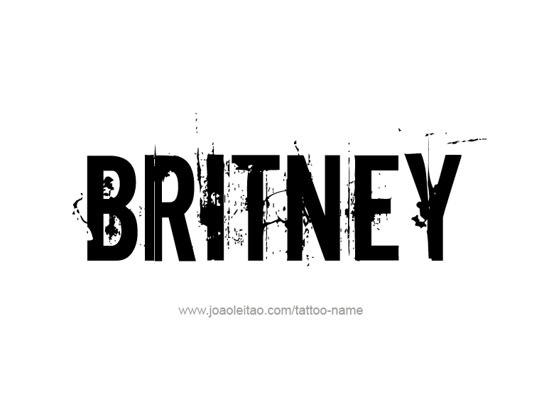 Tattoo Design Name Britney  