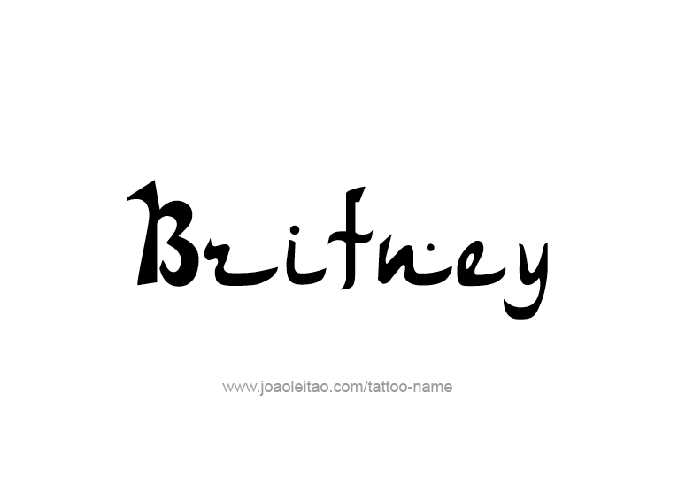 Tattoo Design Name Britney  