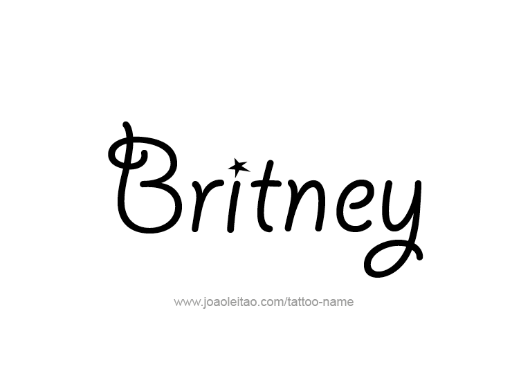 Tattoo Design Name Britney  