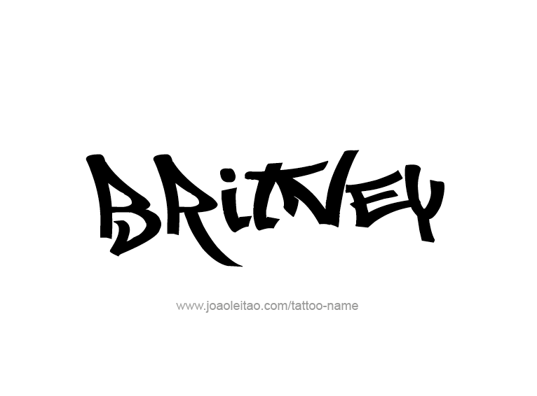 Tattoo Design Name Britney  