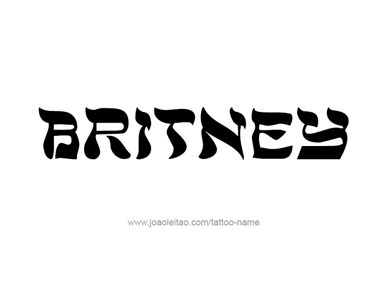 Tattoo Design Name Britney  