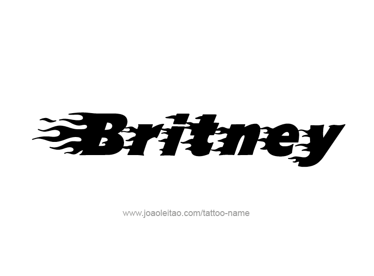 Tattoo Design Name Britney  