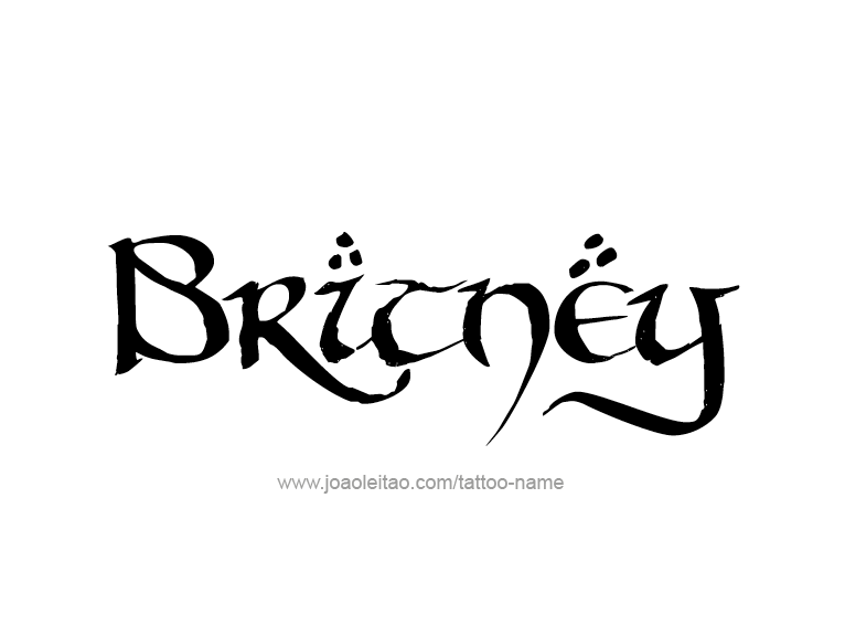 Tattoo Design Name Britney  